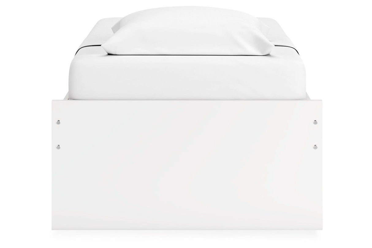 Onita White Twin Platform Base Bed from Ashley - Luna Furniture