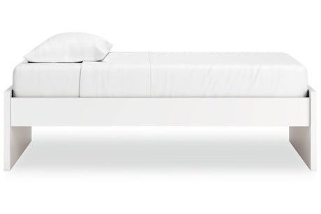 Onita White Twin Platform Base Bed from Ashley - Luna Furniture