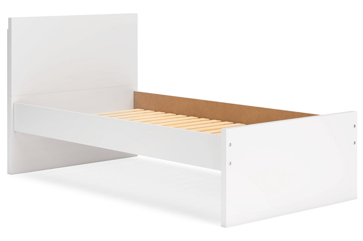 Onita White Twin Platform Bed from Ashley - Luna Furniture