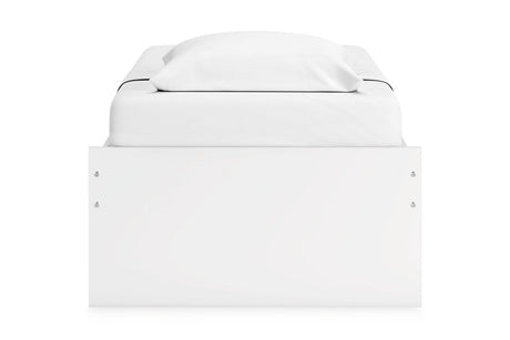 Onita White Twin Storage Platform Bed with 2 Drawers from Ashley - Luna Furniture
