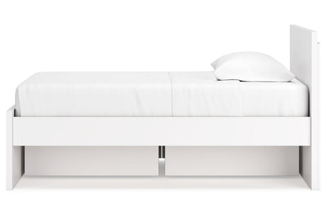 Onita White Twin Storage Platform Bed with 4 Drawers from Ashley - Luna Furniture