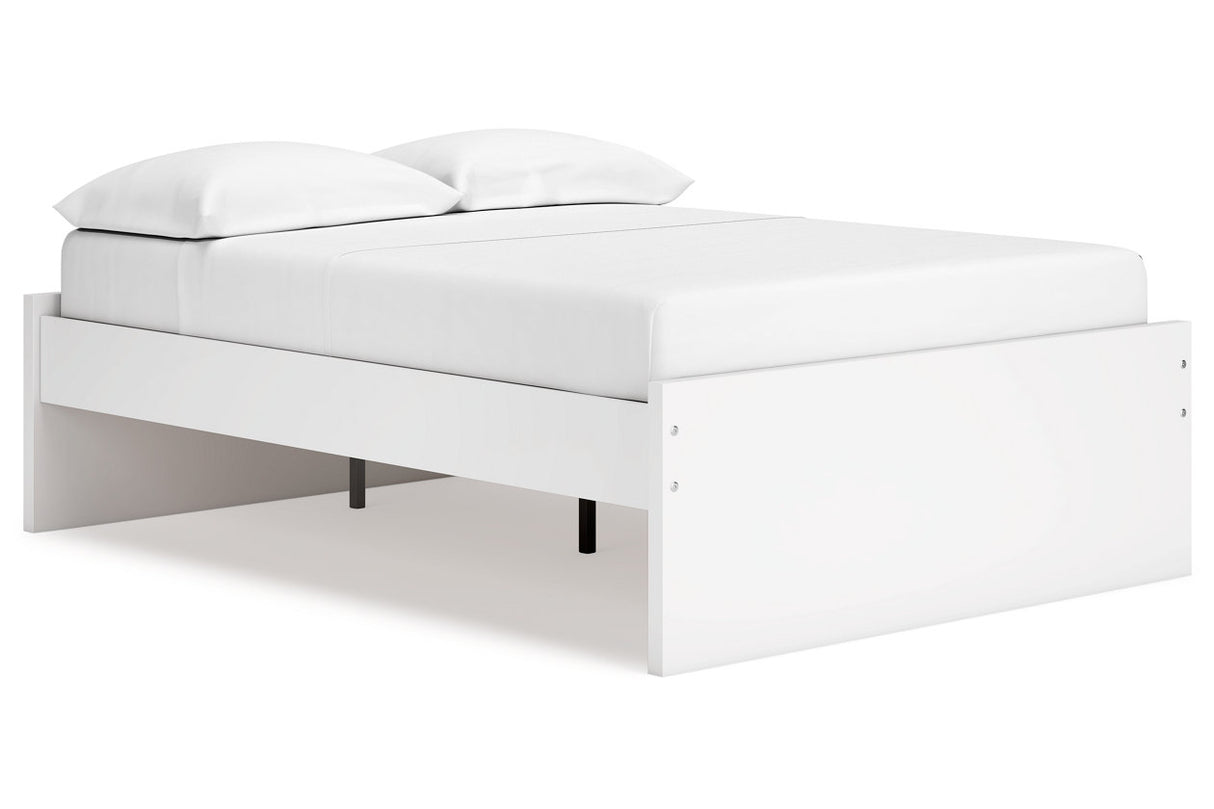 Onita White Full Platform Base Bed from Ashley - Luna Furniture