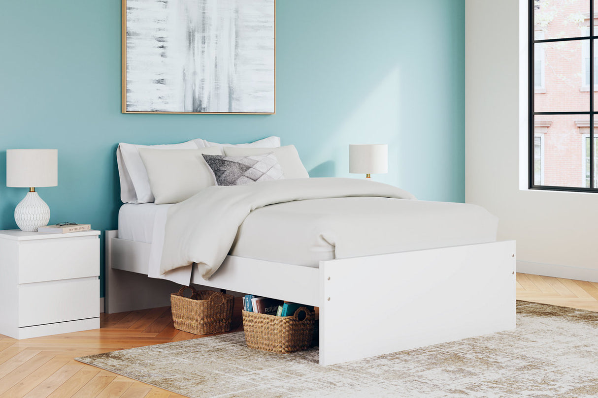 Onita White Full Platform Base Bed from Ashley - Luna Furniture