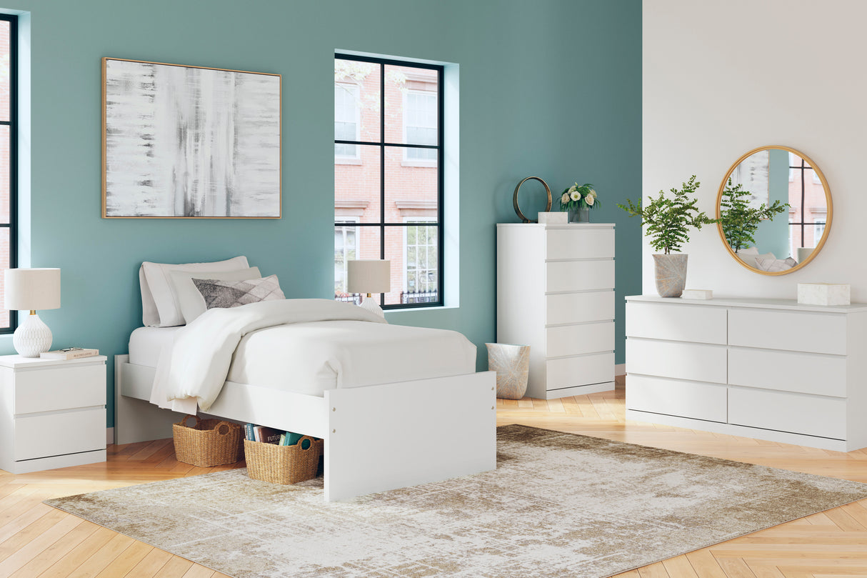 Onita White Youth Platform Base Bedroom Set from Ashley - Luna Furniture