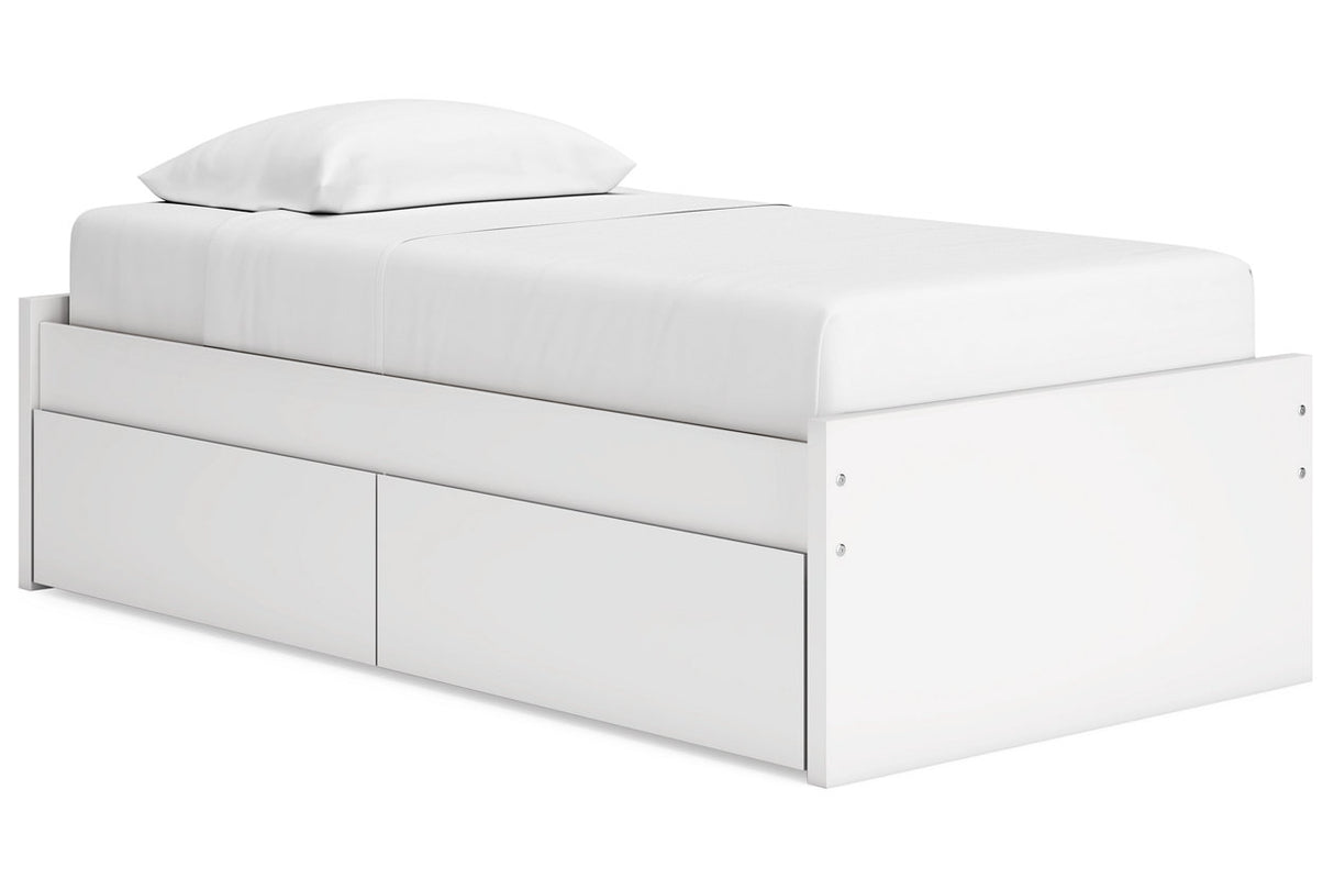 Onita White Youth Storage Platform Bedroom Set with 2 Drawers from Ashley - Luna Furniture