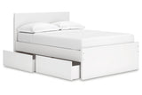 Onita White Youth Storage Platform Bedroom Set with 2 Drawers from Ashley - Luna Furniture