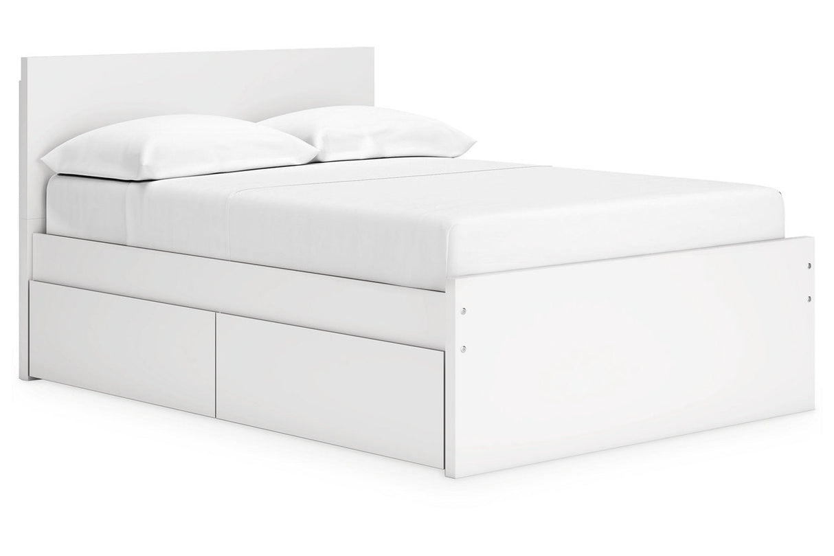 Onita White Youth Storage Platform Bedroom Set with 2 Drawers from Ashley - Luna Furniture
