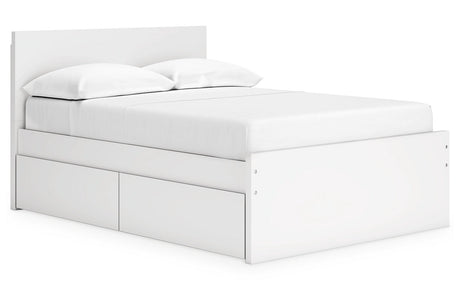 Onita White Youth Storage Platform Bedroom Set with 2 Drawers from Ashley - Luna Furniture