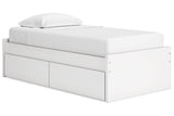 Onita White Youth Storage Platform Bedroom Set with 2 Drawers from Ashley - Luna Furniture