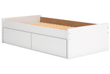 Onita White Youth Storage Platform Bedroom Set with 2 Drawers from Ashley - Luna Furniture