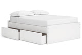 Onita White Youth Storage Platform Bedroom Set with 2 Drawers from Ashley - Luna Furniture