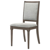 Onslow Dark Brown Dining Side Chair, Set of 2 from Coaster - Luna Furniture