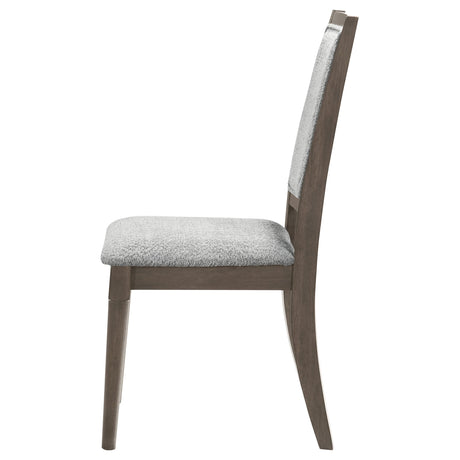 Onslow Dark Brown Dining Side Chair, Set of 2 from Coaster - Luna Furniture