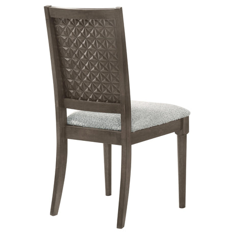 Onslow Dark Brown Dining Side Chair, Set of 2 from Coaster - Luna Furniture