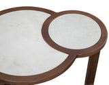 Oormi 3-Piece Banswara White Marble Inlay Table Set from Steve Silver - Luna Furniture