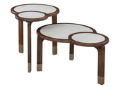 Oormi 3-Piece Banswara White Marble Inlay Table Set from Steve Silver - Luna Furniture