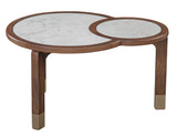 Oormi Banswara White Marble Inlay Coffee Table from Steve Silver - Luna Furniture