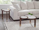 Oormi Banswara White Marble Inlay Coffee Table from Steve Silver - Luna Furniture