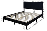 Opal Black Queen Platform Bed from Happy Homes - Luna Furniture