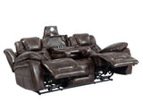 Oportuna Coffee 3-Piece Dual Power Reclining Living Room Set from Steve Silver - Luna Furniture