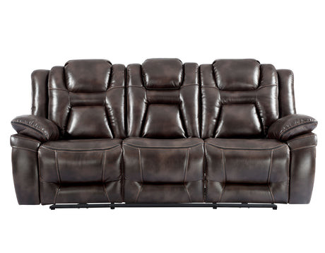 Oportuna Coffee Dual-Power Reclining Sofa w/Drop-Down Table from Steve Silver - Luna Furniture