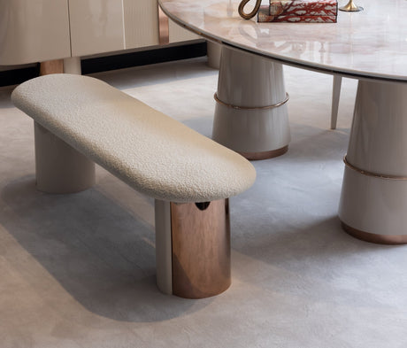 Opulenze Upholstered Dining Bench from Luna Luxury - Luna Furniture