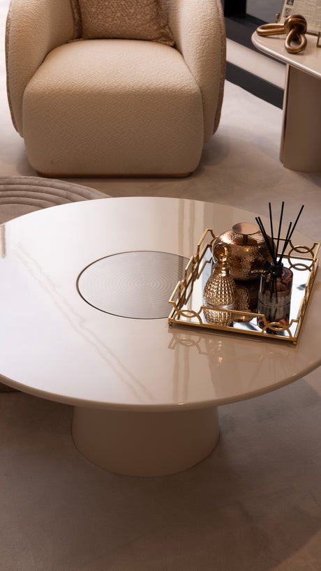 Opulenze Round Coffee Table from Luna Luxury - Luna Furniture