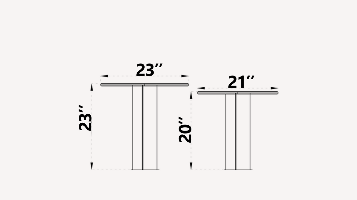 Opulenze Round Sofa Table, Set of 2 from Luna Luxury - Luna Furniture