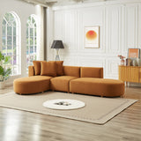 Orby Tan Velvet LAF Sectional Sofa from Ashcroft Furniture - Luna Furniture