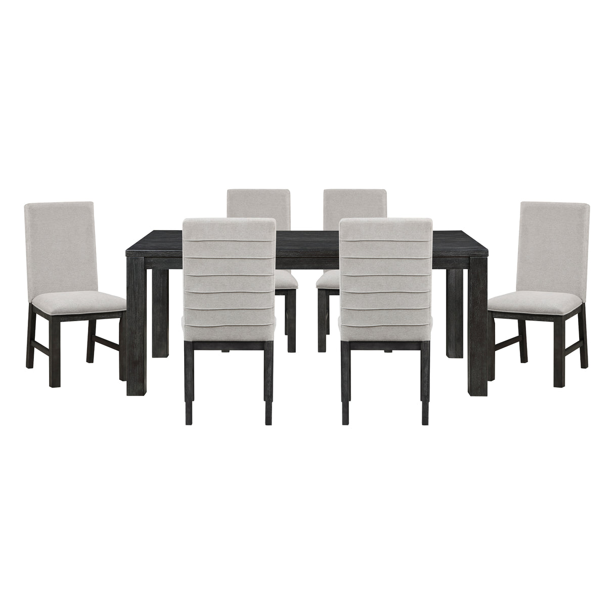 Orem Antique Black/Gray 7-Piece 72" Dining Set from Homelegance - Luna Furniture