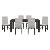 Orem Antique Black/Gray 7-Piece 72" Dining Set from Homelegance - Luna Furniture