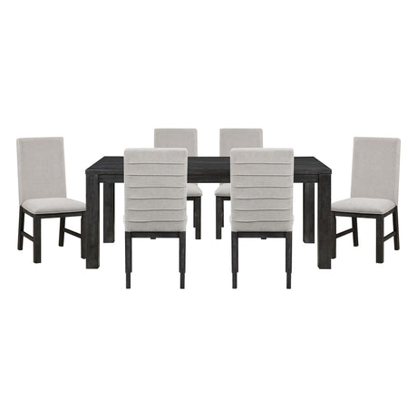 Orem Antique Black/Gray 7-Piece 72" Dining Set from Homelegance - Luna Furniture