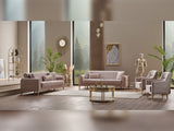 Orion 3-pieces (Sofa & Loveseat & Chair) Livingroom Set in Cream from Furnia - Luna Furniture