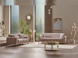 Orion 3-pieces (Sofa & Loveseat & Chair) Livingroom Set in Cream from Furnia - Luna Furniture