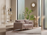 Orion 3-pieces (Sofa & Loveseat & Chair) Livingroom Set in Cream from Furnia - Luna Furniture