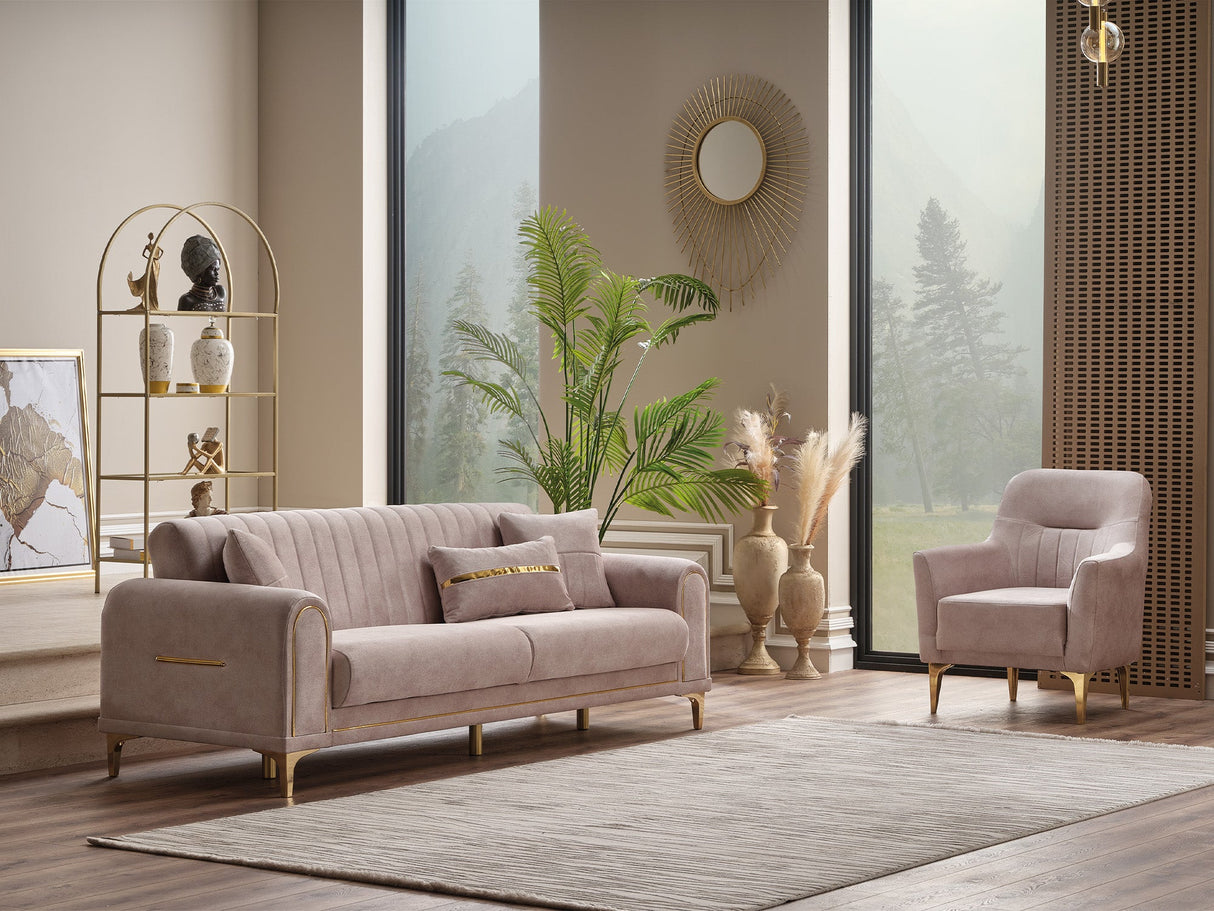 Orion Chair in Cream from Furnia - Luna Furniture