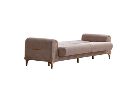 Orion Convertible Sofa in Cream from Furnia - Luna Furniture