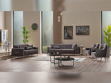 Orion 3-pieces (Sofa & Loveseat & Chair) Livingroom Set in Grey from Furnia - Luna Furniture
