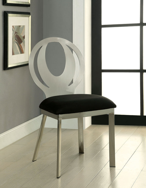 Orla Silver/Black Side Chair