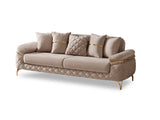 Orlando Beige Convertible Sofa from Furnia - Luna Furniture