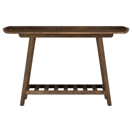 Ornelas Mango Brown Solid Wood Console Table from Coaster - Luna Furniture