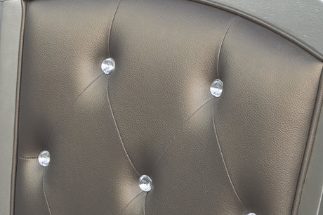 Orsina Silver Mirrored 5-Piece 96" Extendable Dining Set from Homelegance - Luna Furniture