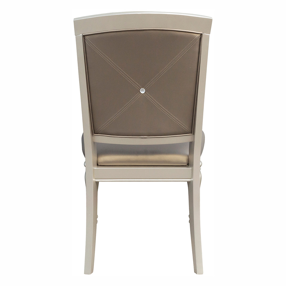 Orsina Silver Mirrored 7-Piece 96" Extendable Dining Set from Homelegance - Luna Furniture