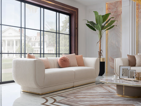 Orsino Beige Living Room Set from Luna Luxury - Luna Furniture
