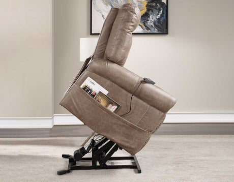 Ottawa Camel Power Lift Chair with Heat and Massage from Steve Silver - Luna Furniture