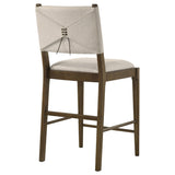 Ottowa Brown Upholstered Counter Height Side Chair, Set of 2 from Coaster - Luna Furniture