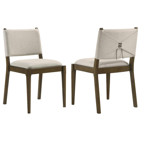 Ottowa Brown Upholstered Dining Side Chair, Set of 2 from Coaster - Luna Furniture