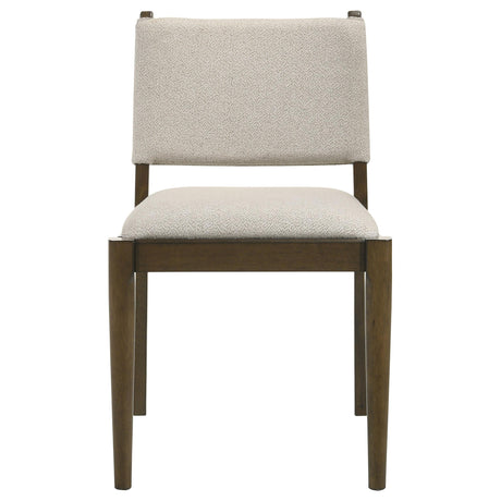 Ottowa Brown Upholstered Dining Side Chair, Set of 2 from Coaster - Luna Furniture