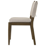 Ottowa Brown Upholstered Dining Side Chair, Set of 2 from Coaster - Luna Furniture