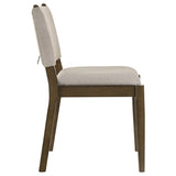 Ottowa Brown Upholstered Dining Side Chair, Set of 2 from Coaster - Luna Furniture